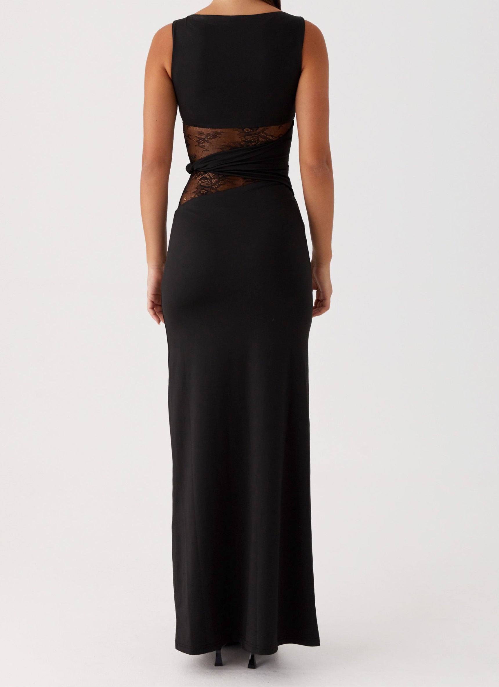 Delfina | Damen Schwarzes Maxikleid – Elegantes Schwarzes Kleid Hochzeit & Abend 2026