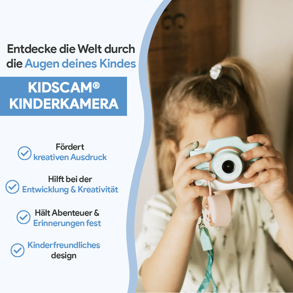 KidsCam Pro | Digitale Kinderkamera mit spielerischen Lernfunktionen