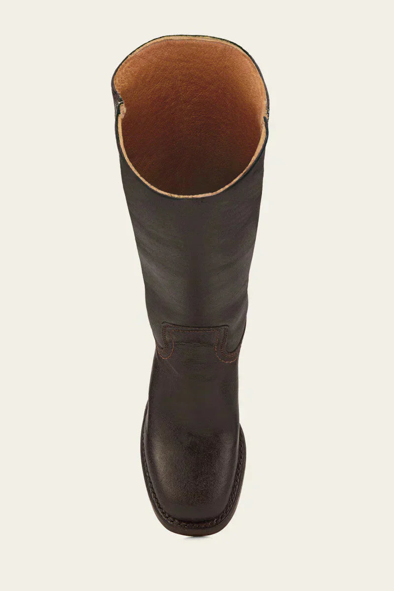 Klassische Damen-Lederstiefel mit Blockabsatz – Robustes, handgefertigtes Design für zeitlosen Stil