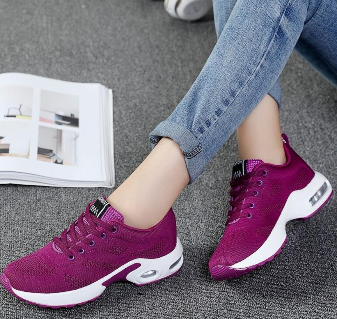 Damen Orthopädische Plateau Sneakers