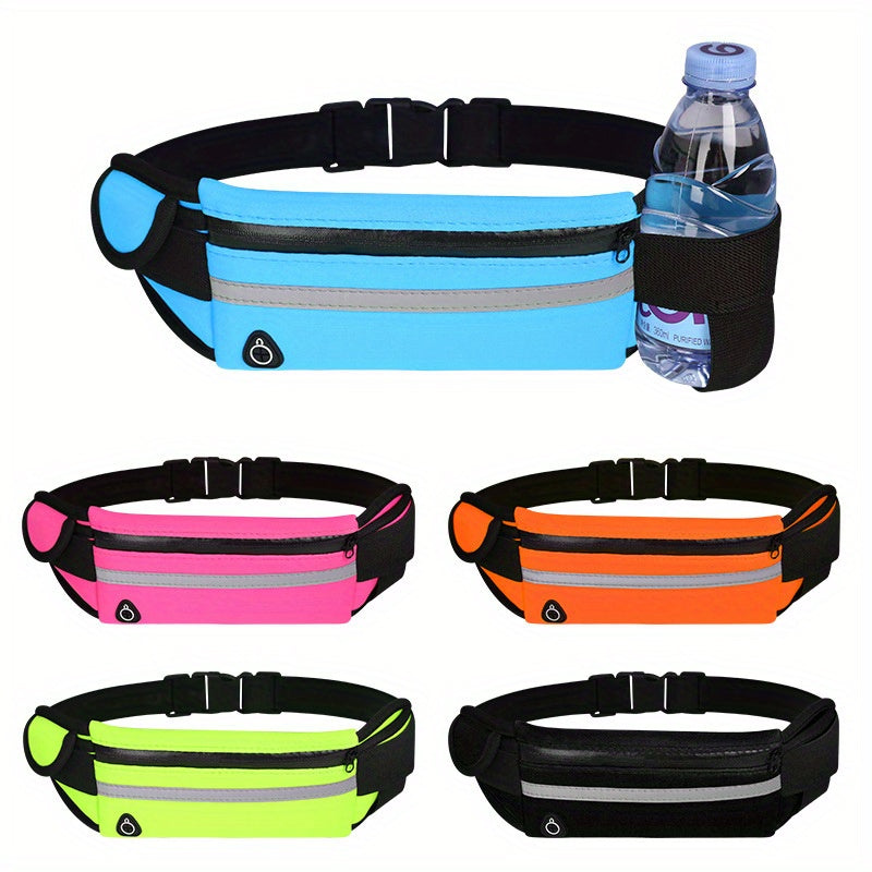 Kompakte, reflektierende Sportgürteltasche – wasserdichte Handy- und Flaschenhalterung für Laufen und Fitness