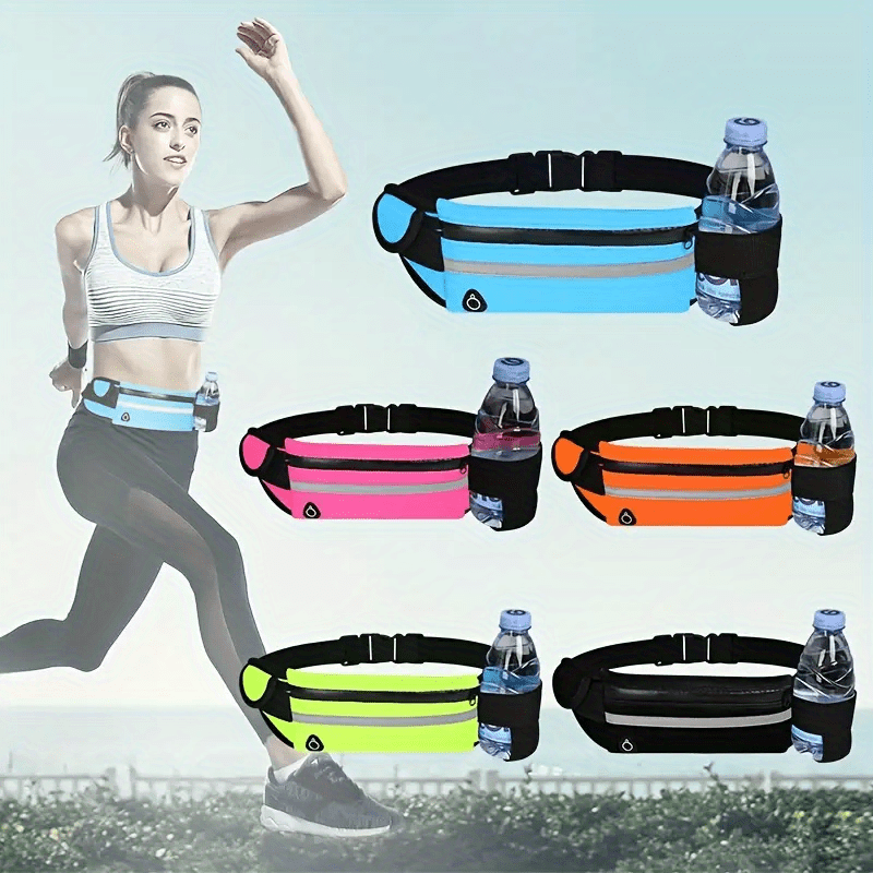 Kompakte, reflektierende Sportgürteltasche – wasserdichte Handy- und Flaschenhalterung für Laufen und Fitness