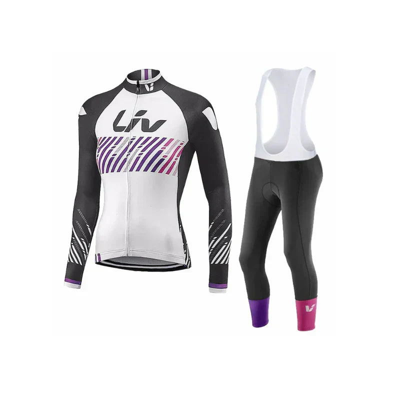 LIV V2 | PRO Winter-Radsportbekleidung für Frauen mit Trägerhosen
