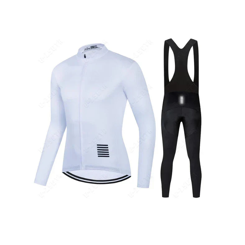 Professionelle Radsportbekleidung mit langen Ärmeln