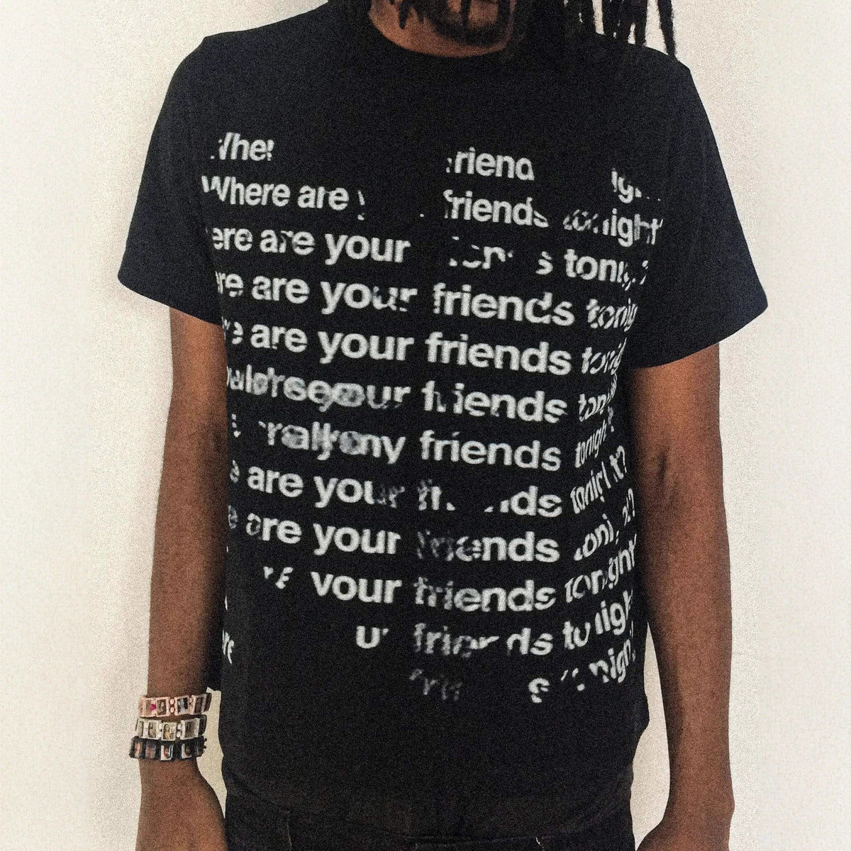 Kurzarm T Shirt Herren | Oversized Allover-Print im Streetwear-Stil