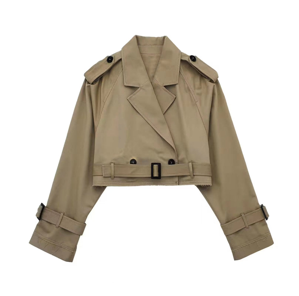 Kurzer Trenchcoat Damen | Cropped & Wandelbar