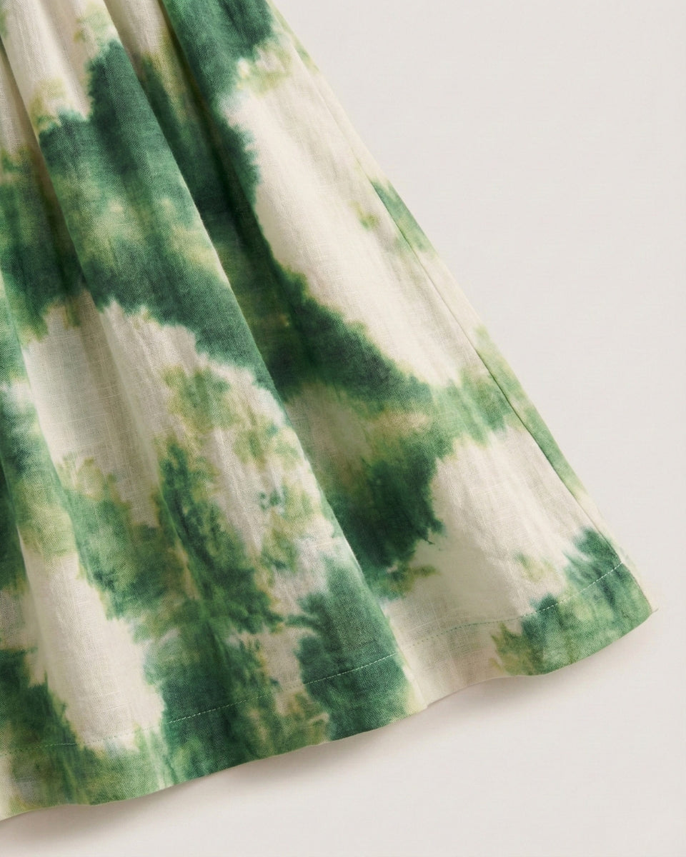 Damen Geblumtes V-Ausschnitt Gürtel Maxikleid