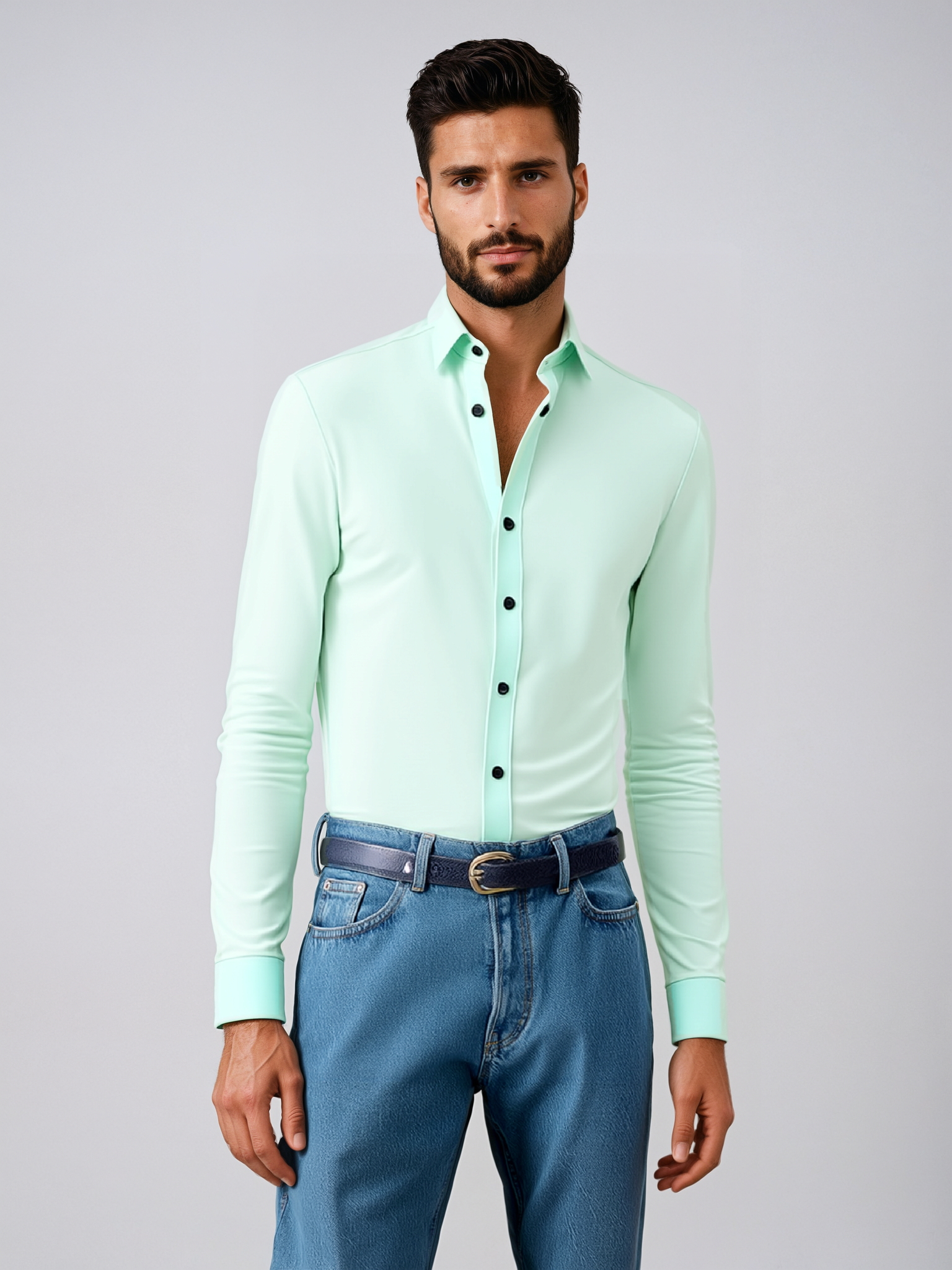 Langarm Hemd Herren | Klassischer Schnitt & Business-Look