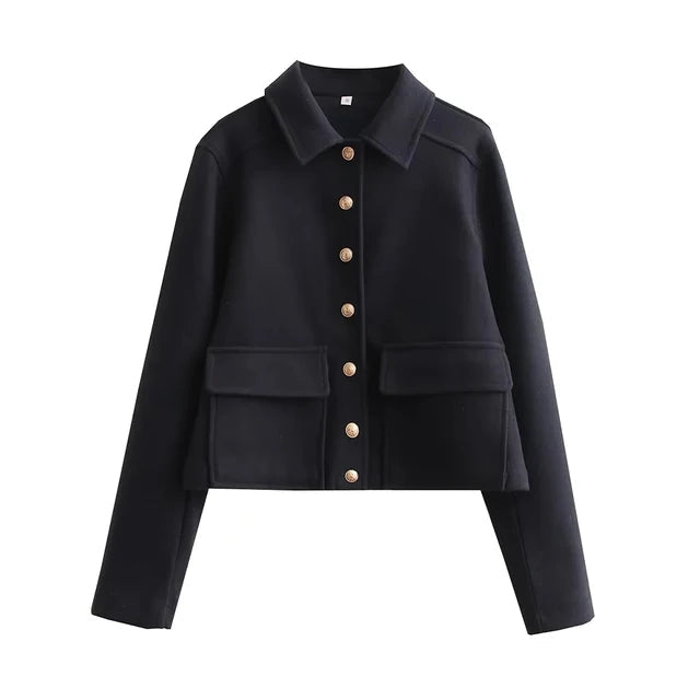 Langarm Jacke Damen | Kurz & Elegant