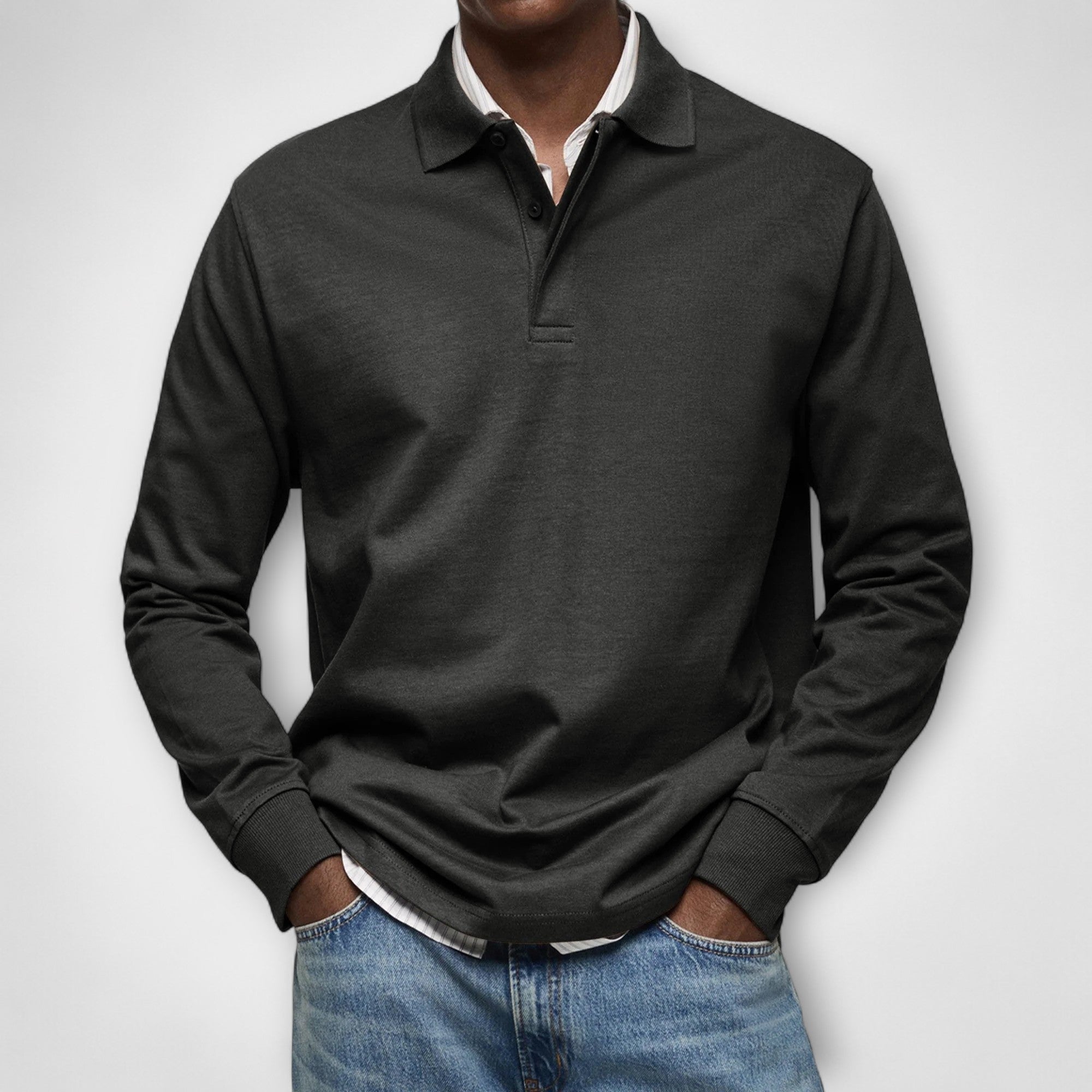 Langarm Polo Herren | Klassischer Kragen & gepflegter Look