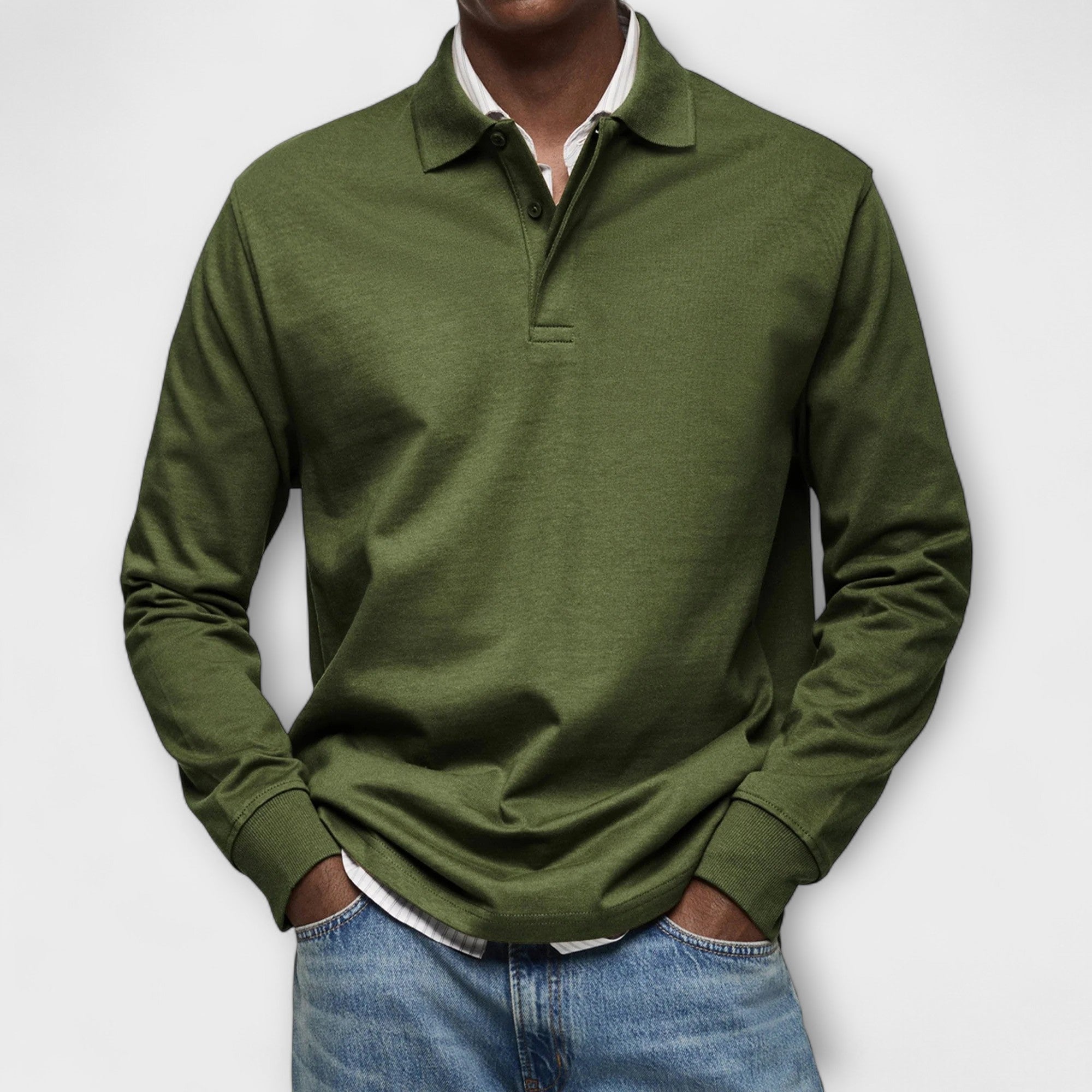 Langarm Polo Herren | Klassischer Kragen & gepflegter Look