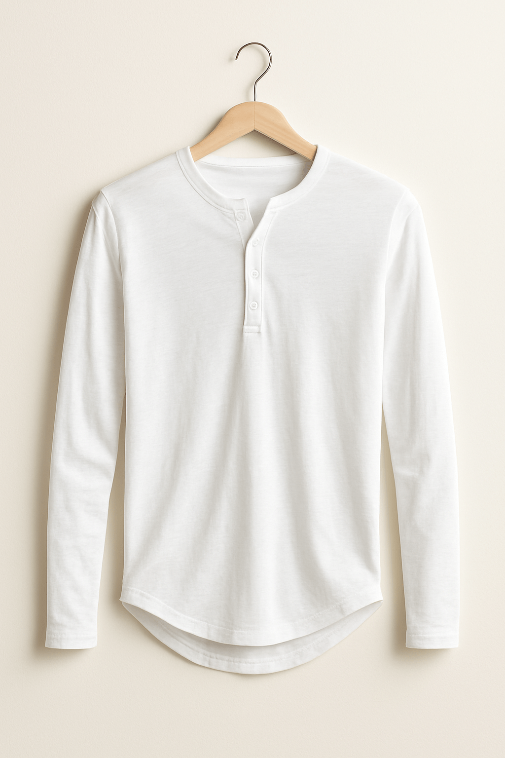 Langarm Shirt Herren | Henley-Style & Souveräner Tragekomfort