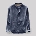 Langarmshirt Herren | Button-Down-Kragen & souveräner Look