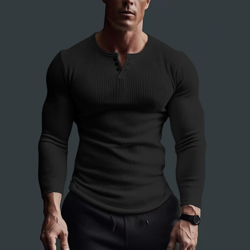 Langarmshirt Herren | Figurbetont & Moderner Look
