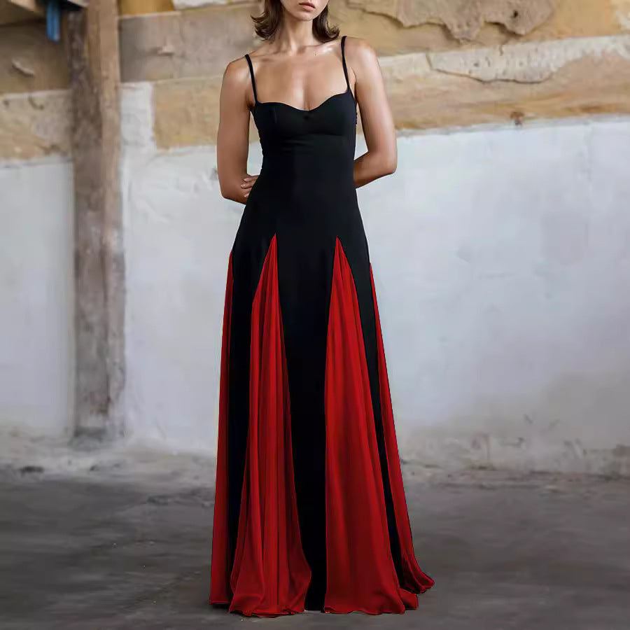 Langes Damen Maxikleid mit hohem Schlitz für Hochzeitsgäste