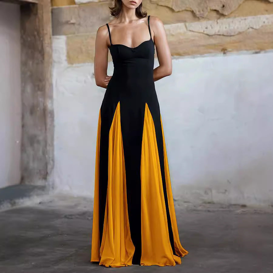 Langes Damen Maxikleid mit hohem Schlitz für Hochzeitsgäste