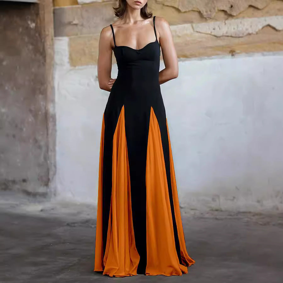 Langes Damen Maxikleid mit hohem Schlitz für Hochzeitsgäste