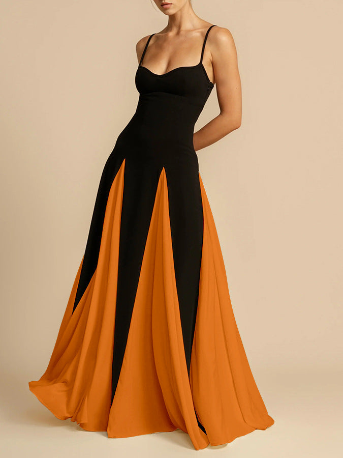 Langes Damen Maxikleid mit hohem Schlitz für Hochzeitsgäste