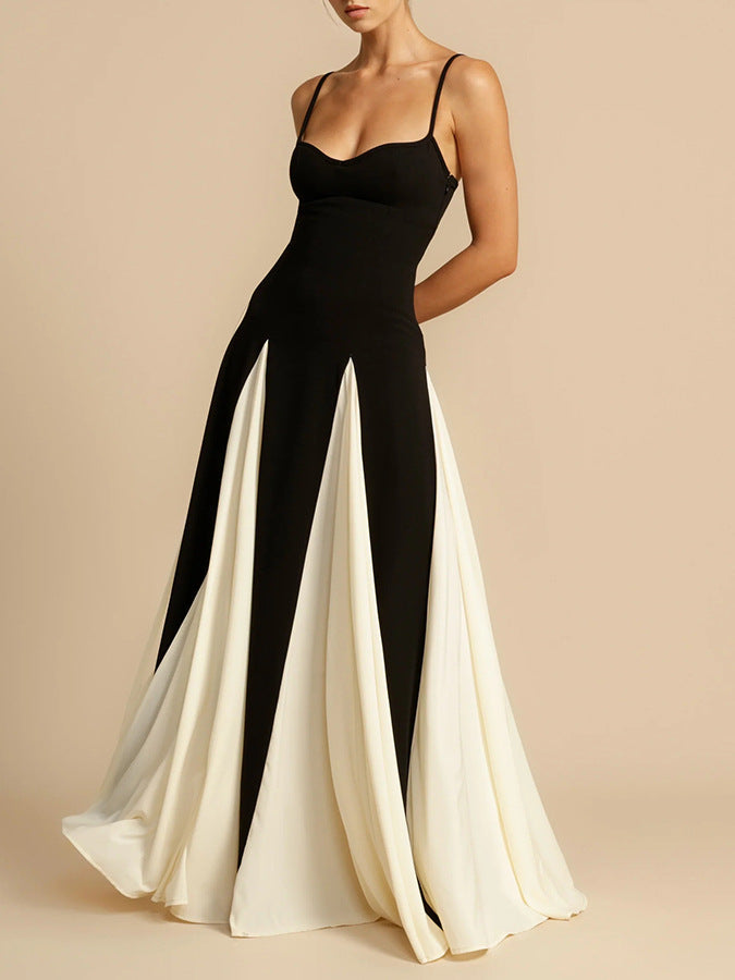 Langes Damen Maxikleid mit hohem Schlitz für Hochzeitsgäste