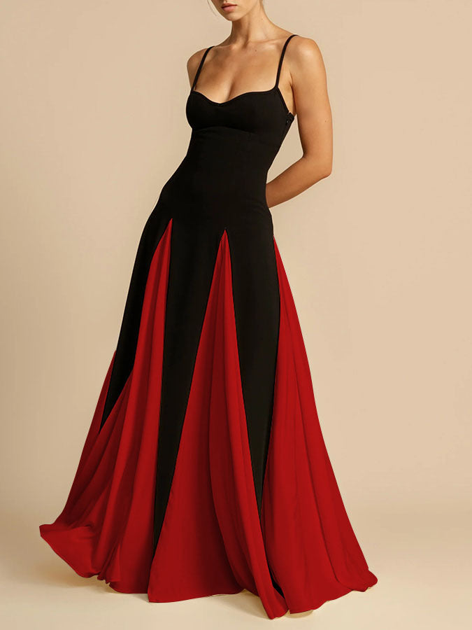Langes Damen Maxikleid mit hohem Schlitz für Hochzeitsgäste