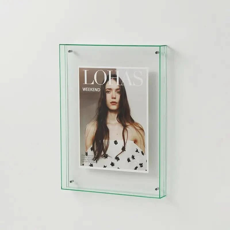 Lebendiger Acryl-Fotorahmen mit farbigen Kanten