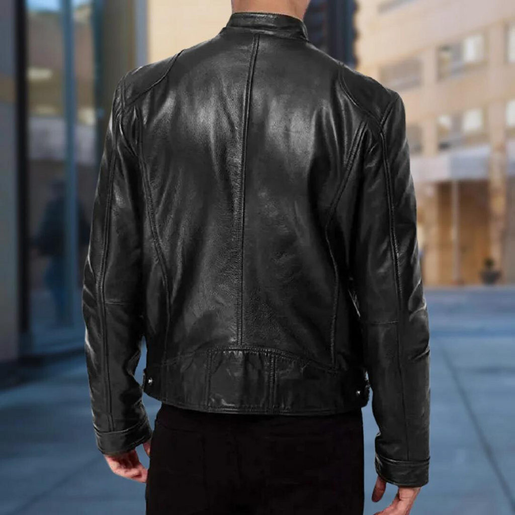 Lederjacke Herren | Retro-Style & Markanter Stehkragen