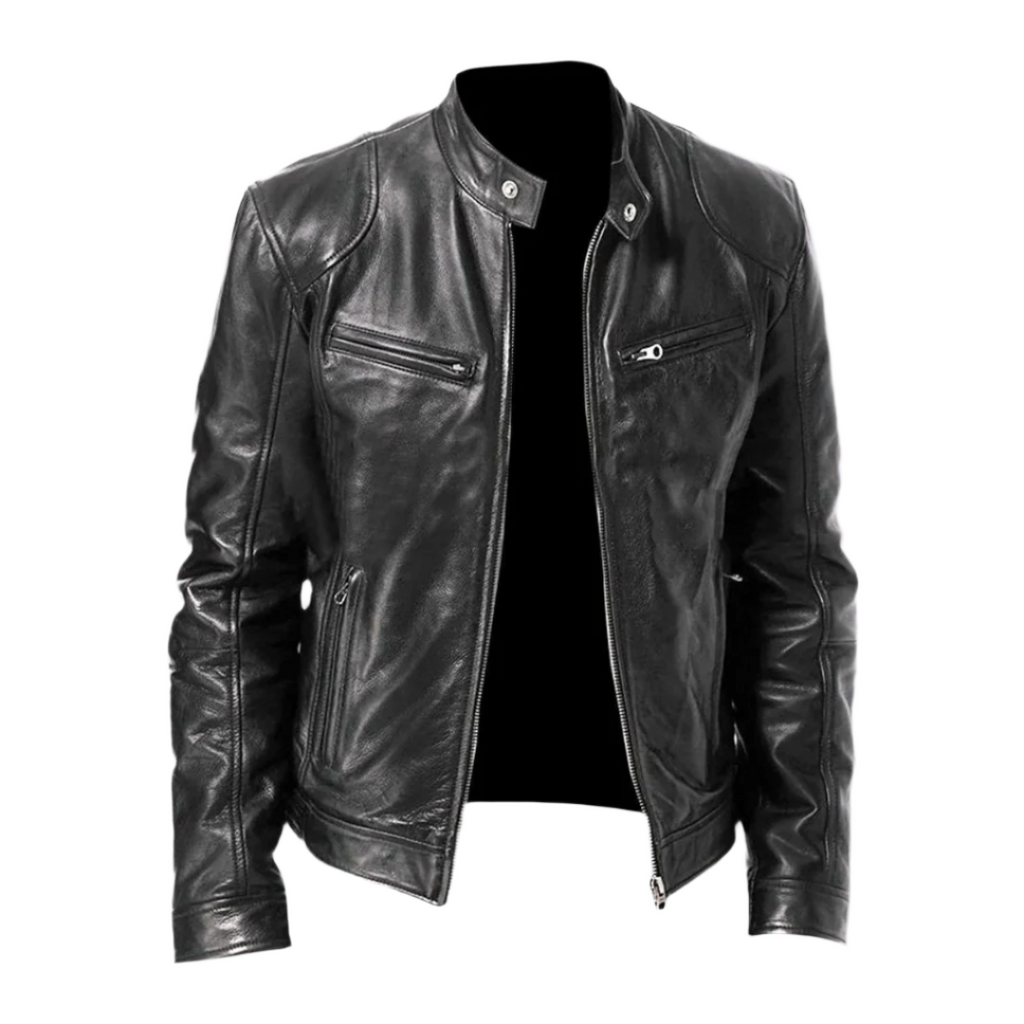Lederjacke Herren | Retro-Style & Markanter Stehkragen