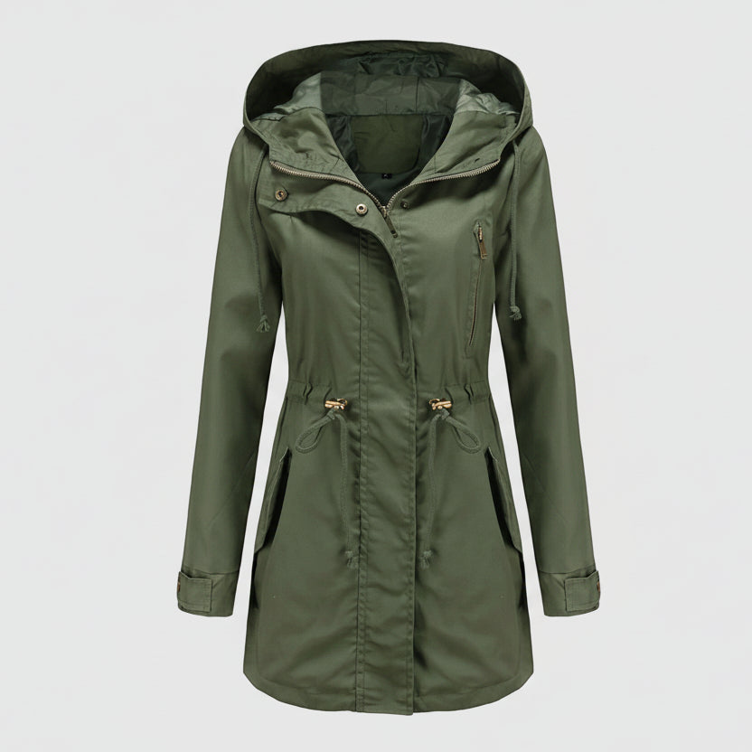 Leichte Damen Jacke für den Frühling mit Kapuze