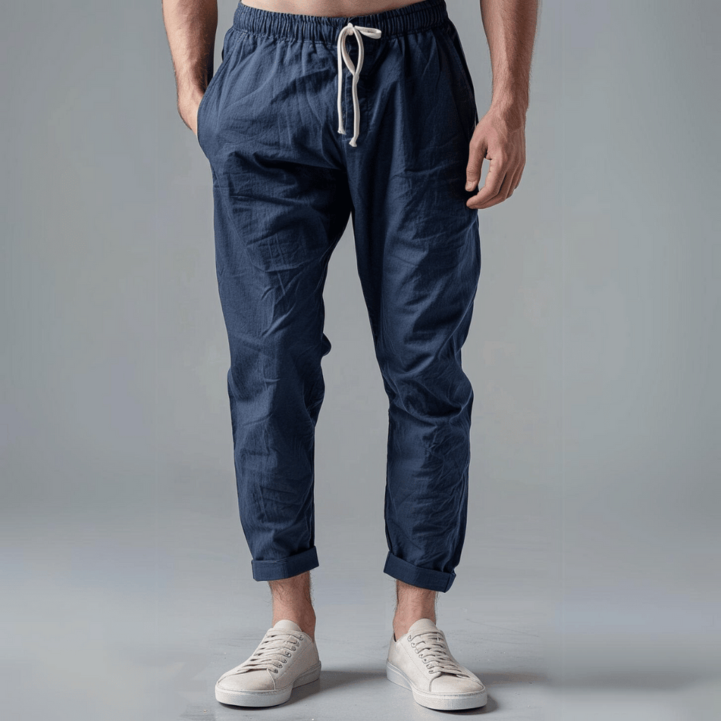 Leinenhose Herren | Kordelzugbund & Bequemer Sitz
