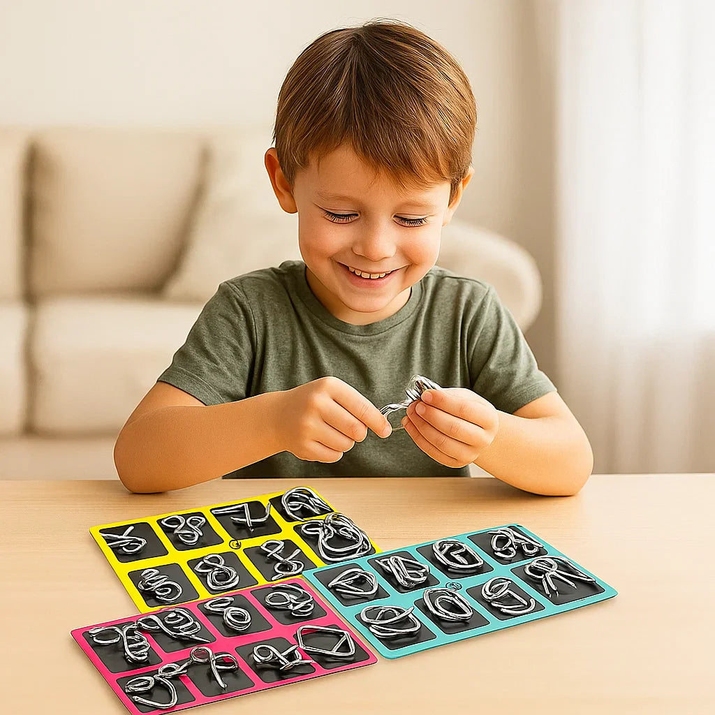 LogicCraft | Kreatives Metallpuzzle-Spielzeug zur Förderung kognitiver Fähigkeiten