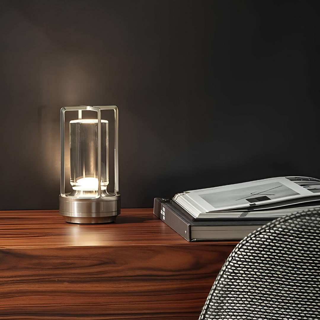 LuminaGlow | Tragbare, dimmbare Tischleuchte für Schlafzimmer und Büro