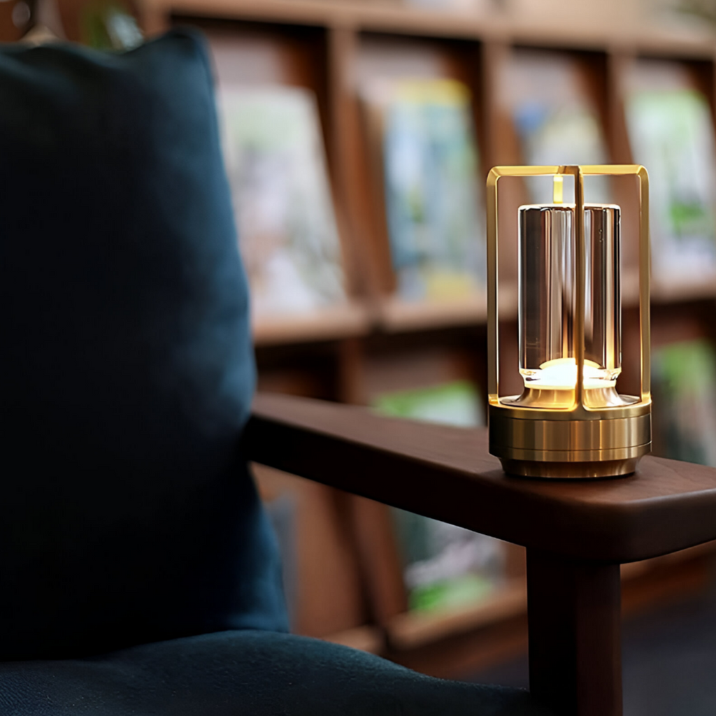 LuminaGlow | Tragbare, dimmbare Tischleuchte für Schlafzimmer und Büro