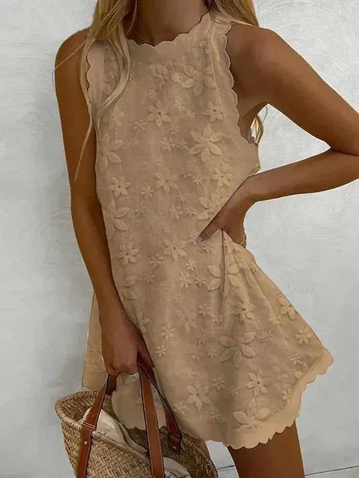 Damen Ärmelloses Summer Minikleid