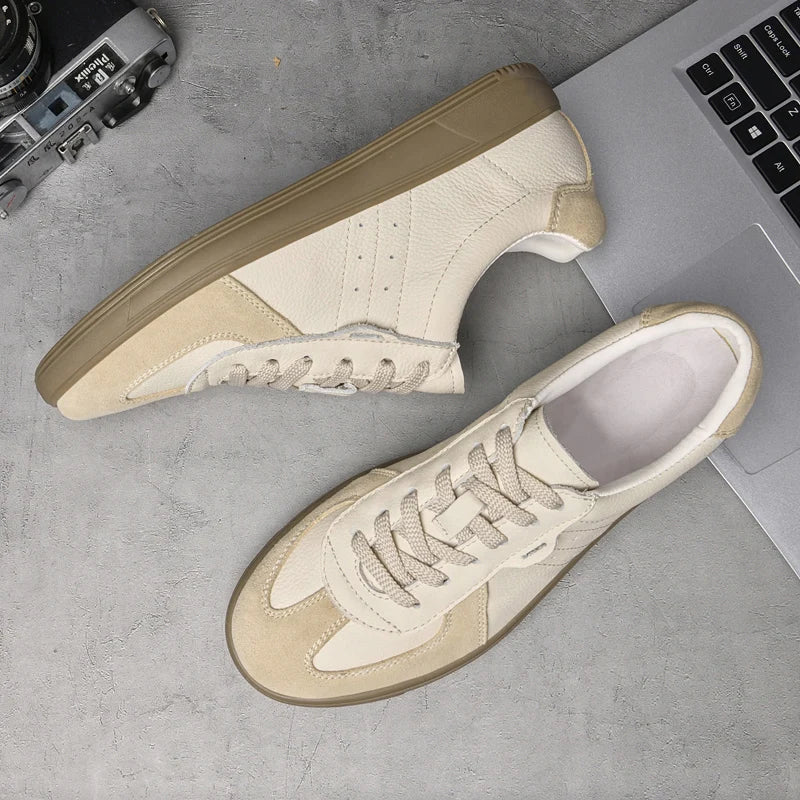 Herren Schnürung Perforiert Casual Sneakers