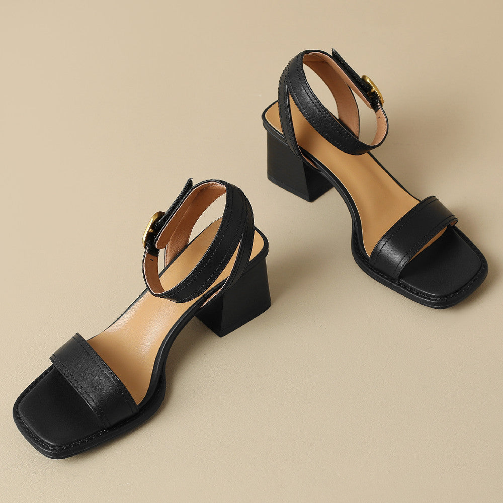 Damen Elegant Orthopädische Absatz Sandalen