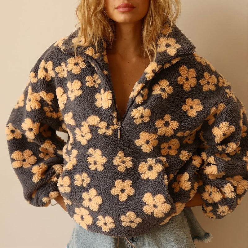 DAISY™ | FLEECE MIT BLUMENMUSTER