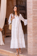 Maxikleid Damen | Broderie Anglaise & Romantisch-Femininer Boho-Stil