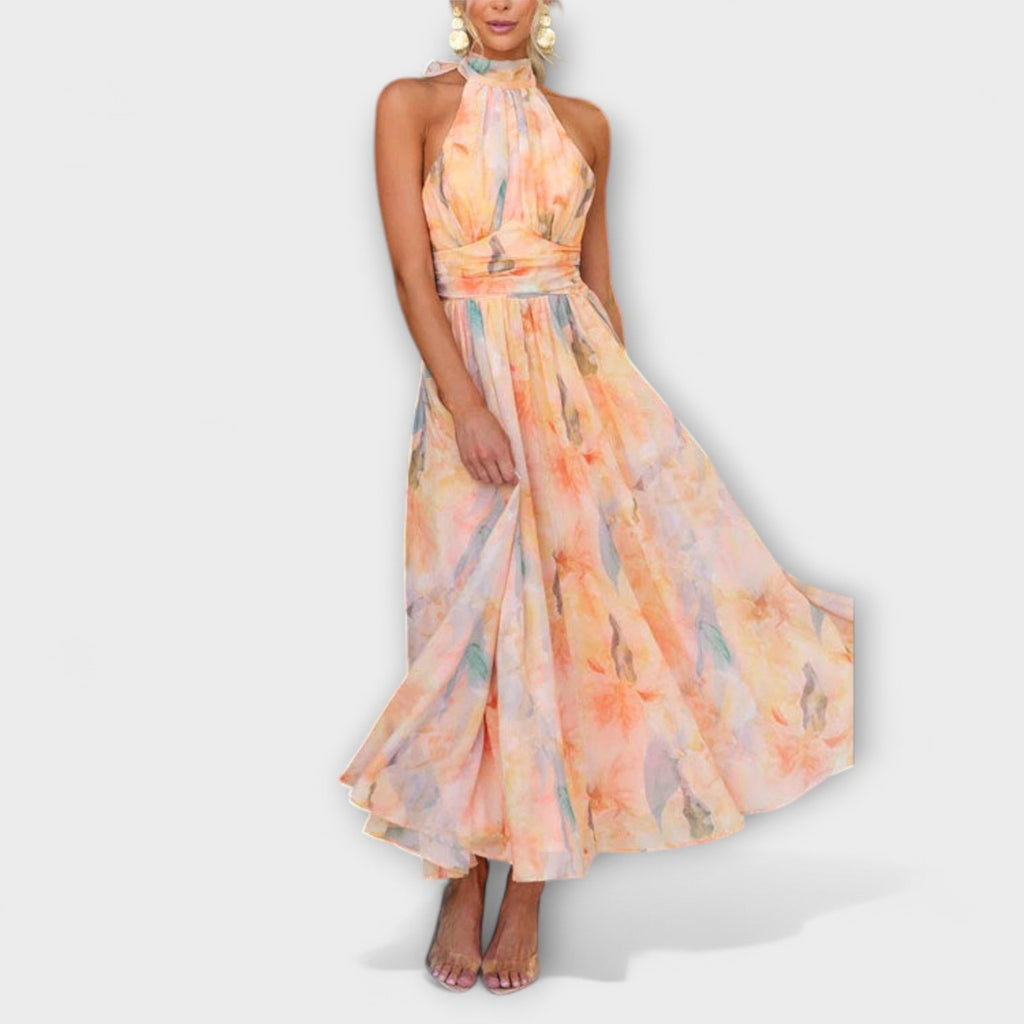 Maxikleid Damen | Neckholder & Taillenbetont