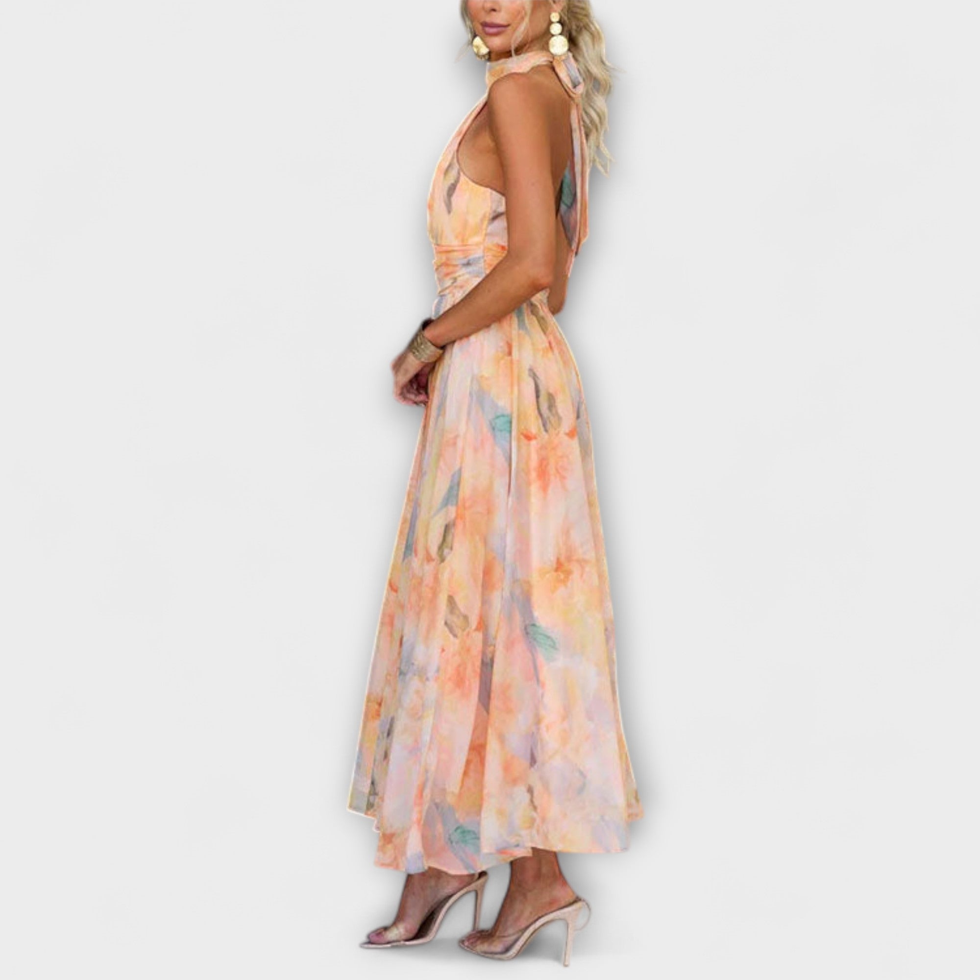 Maxikleid Damen | Neckholder & Taillenbetont