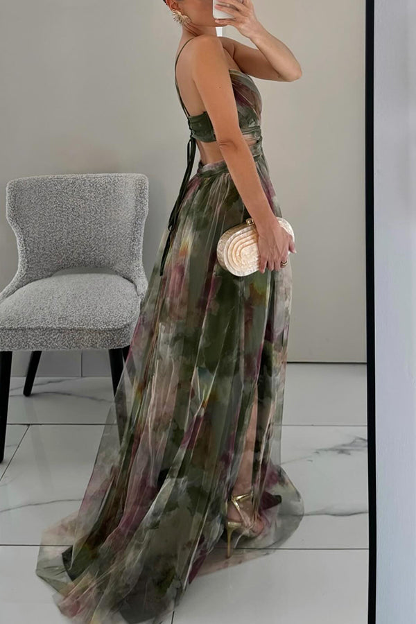 Maxikleid mit Blumendruck für Damen – Elegantes Sommerkleid für besondere Anlässe