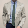 Herren Reverskragen Knopfleiste Sommer Blazer
