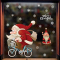 MerryScenes | Transparente Glasaufkleber für festliche Fenster