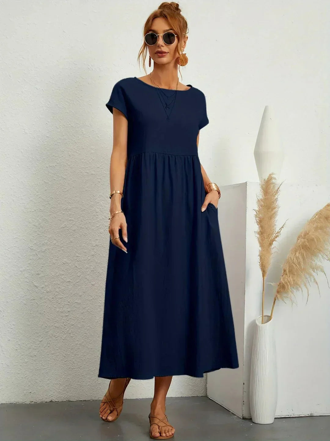 HEIKE™ – FLIESSENDES MIDIKLEID VON ZEITLOSER ELEGANZ