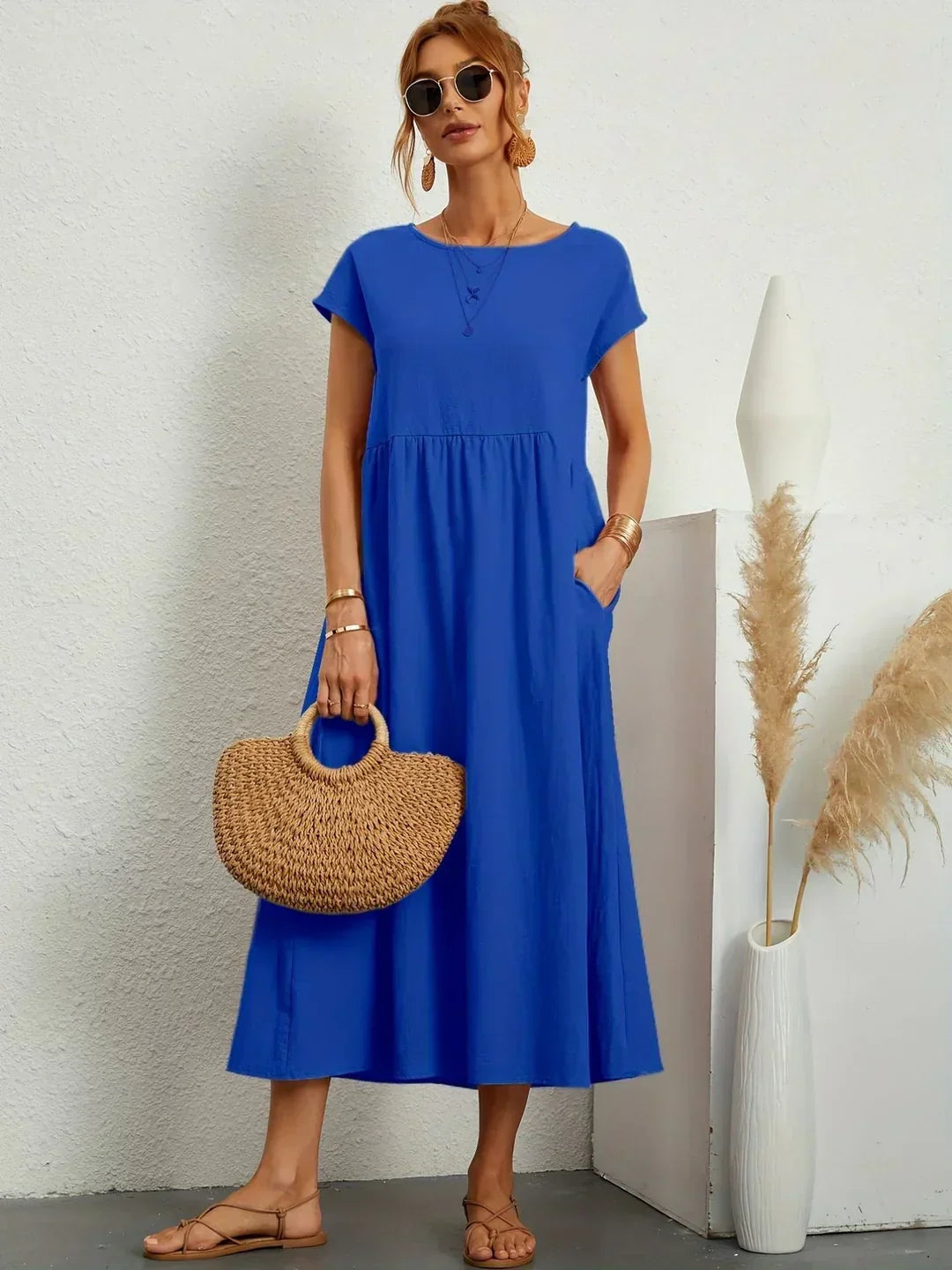 HEIKE™ – FLIESSENDES MIDIKLEID VON ZEITLOSER ELEGANZ