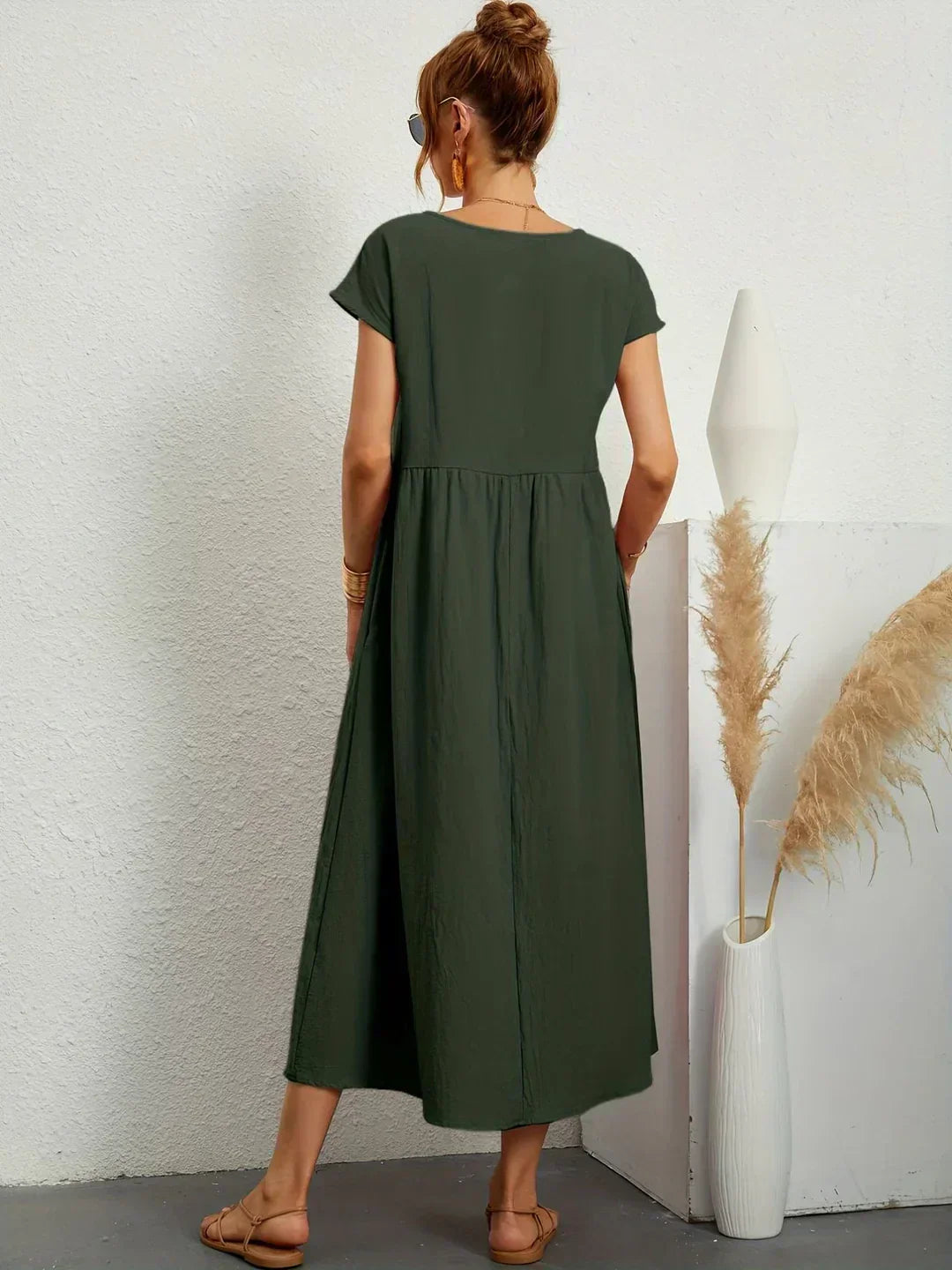 HEIKE™ – FLIESSENDES MIDIKLEID VON ZEITLOSER ELEGANZ