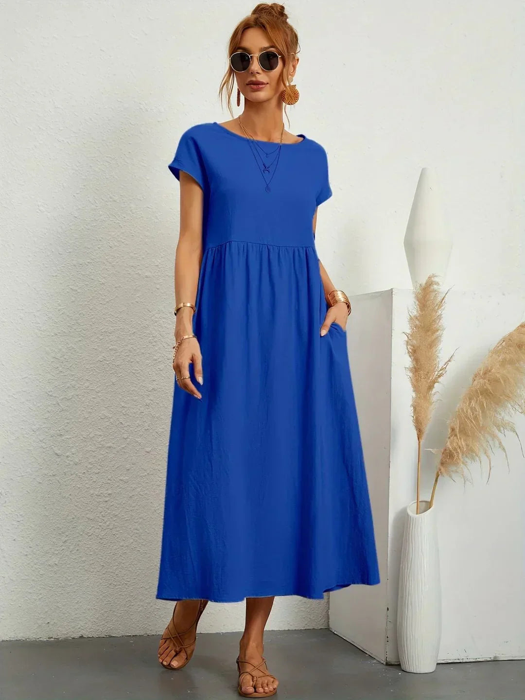 HEIKE™ – FLIESSENDES MIDIKLEID VON ZEITLOSER ELEGANZ