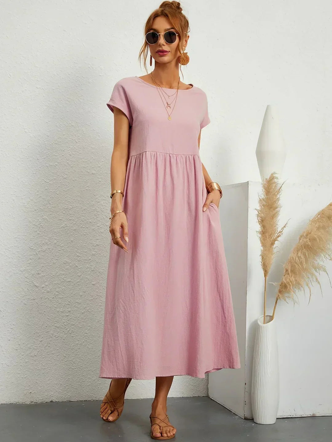 HEIKE™ – FLIESSENDES MIDIKLEID VON ZEITLOSER ELEGANZ