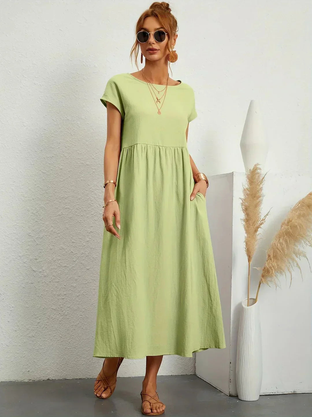 HEIKE™ – FLIESSENDES MIDIKLEID VON ZEITLOSER ELEGANZ