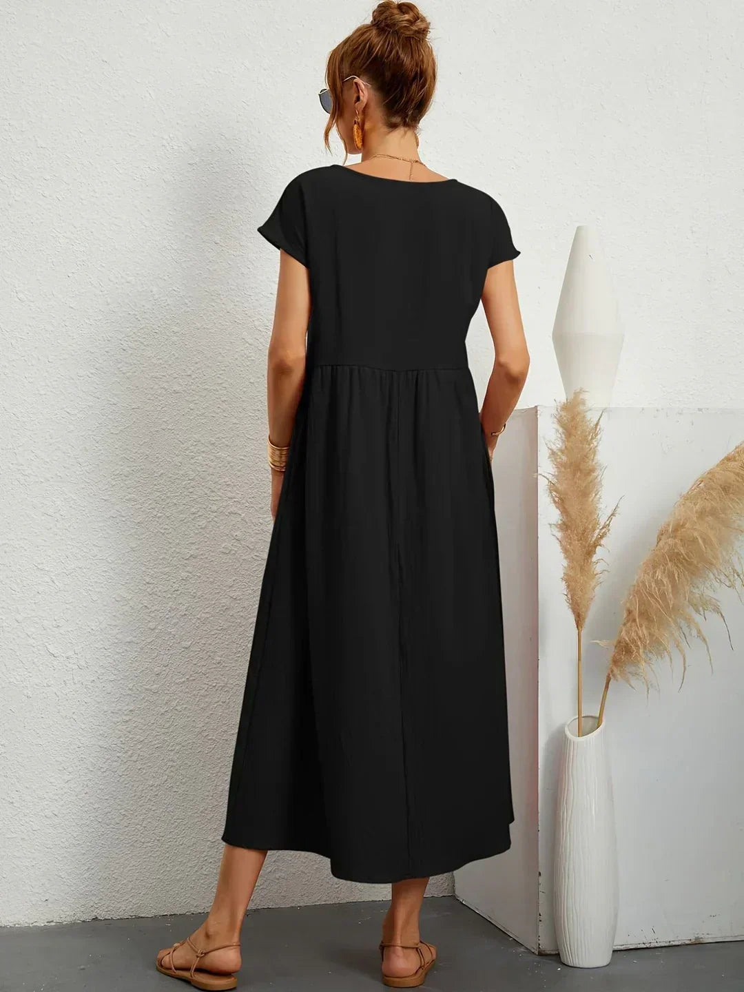 HEIKE™ – FLIESSENDES MIDIKLEID VON ZEITLOSER ELEGANZ