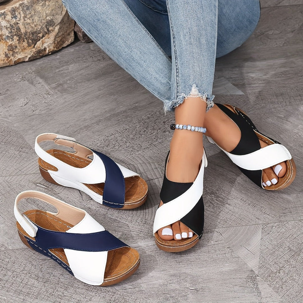Orthopädische Sandalen Damen | Bequem & Stilvoll mit Keilabsatz